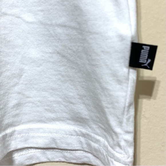 Puma Like New Men’s White Crewneck Short Sleeves T Shirt Size Medium - Picture 4 of 9